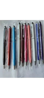 100 Assorted 10x10 Col Universal Touch Screen Stylus Ball Pens  Mobile Phone Tab - Image 1 of 2