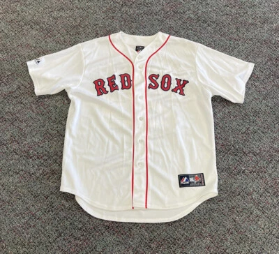 Majestic Boston Red Sox Adrian Gonzalez Jersey Large MLB Baseball White Used  - Image 1 of 4