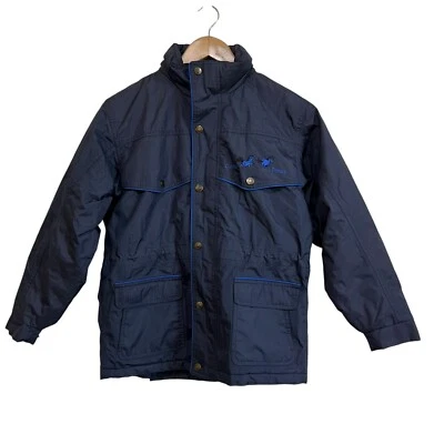 Chaqueta ecuestre Dublin para niños forrada de vellón azul talla 12 Foto 1 de 4