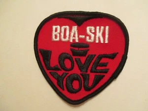 Patch motoslitta boa sci ti amo da cucire spedizione gratuita - Foto 1 di 2