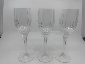 Mikasa Arctic Lights Crystal Wine Glasses Set Of 3 - Picture 1 of 11