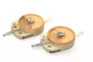 2x Keramik-Scheiben-Trimmer v. Hescho Typ 2498AK, 5 ... 50 pF, 40er Jahre, NOS - Picture 1 of 9