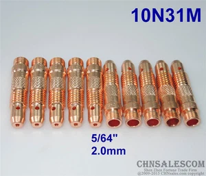 10 pcs 10N31M Collet Body for Tig Welding Torch WP-17 WP-18 WP-26  2.0mm 5/64" - Picture 1 of 2