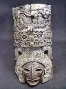 Mayan / Aztec style ceramic mask - Picture 1 of 12