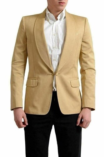Blazer sportivo Dsquared2 uomo beige chiaro un bottone US 38 IT 48