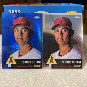 2022 Topps Chrome Platinum Anniversary Shohei Ohtani #1 Blue Prism Refractor