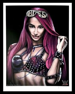 WWE SASHA BANKS HAND SIGNED AUTOGRAPHED EXCLUSIVE 11X14 PHOTO LIMITED EDT 7/30