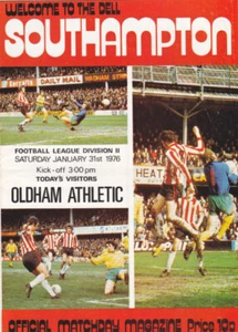 1975/76 SOUTHAMPTON V OLDHAM ATHLETIC 31-01-1976 DIVISION 2 - Imagen 1 de 1