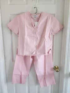 NWT - Tommy Hilfiger short sleeves Pajama set with pants - M - light pink - Picture 1 of 9