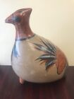 Vintage Mexico Pottery V Silva Large Bird, Pheasant,  Patridge, Quail, Folk Art