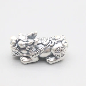 Pulsera para mujer S999 con cuerda roja rica de plata pura Pixiu bendición bendición atracción - Imagen 1 de 7