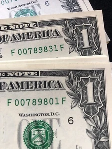 1 $ 2017 1 Federal Reserve Schein F/F BLOCK (dc) Atlanta CU schöner Schein aus einer Packung - Bild 1 von 8