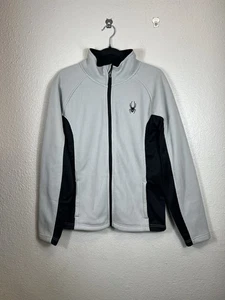 SpYder Full Zip Constant Sweater Jacket Men’s Gray Black Size Medium - Bild 1 von 10