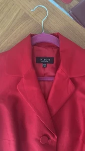 Talbot's Damen roter Seidenmantel Gr. 14WP - Bild 1 von 6