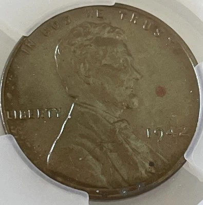 1942 1C Lincoln Wheat Liberty Error (L on Rim) (Brown, Uncirculated) - Image 1 of 4
