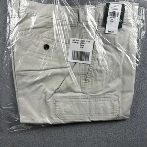 LL Bean Cargo Shorts Mens 32 Stone Tropicweight 10 Inch Lightweight Outdoor New - Picture 1 of 6