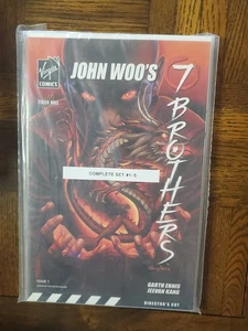 JOHN WOO'S 7 BROTHERS 1-5 Garth Ennis Greg Horn Jeevan Kang Virgin Comic - Picture 1 of 2