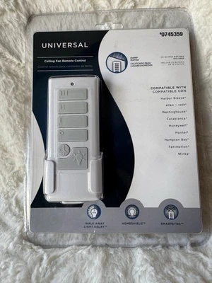 Harbor Breeze Ceiling Fan Remote Control 40837 3 Speed Universal SmartSync NEW  - Image 1 of 2