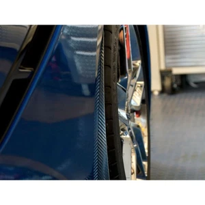 Rear Mud Guards Carbon Fiber Wrap 2p for 2014-19 Corvette C7 Z06/GS [Stainless] - Picture 1 of 2