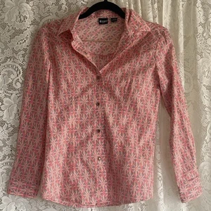 Cruel Girls Youth Coral Western Button Down Shirt Size Large - Picture 1 of 5