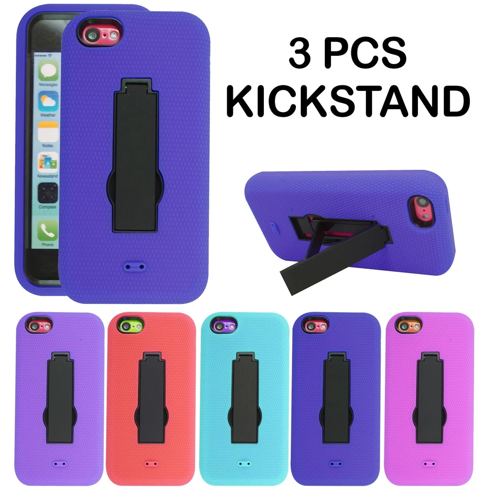 For iPhone 5 / 5C, 5S / 4 Phone Cover Tough Shockproof Protective Hard Back Case - Image 1 of 1