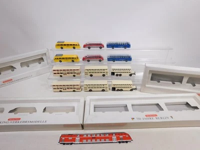 4x wiking H0 1:87 Set Busse 750 Anni Berlino Verkehrsmodelle Sg / Top + Box # - Immagine 1 di 4