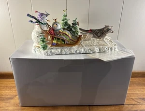 LENOX Lynn Bywaters “Midnight Dash” Snowman Collection With Box & Certification - Picture 1 of 7