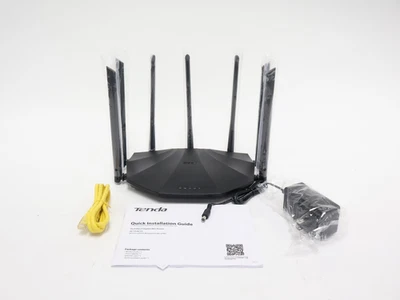 Tenda AC23 Dual Band Smart WiFi Router - Black New Open Box - Image 1 of 4