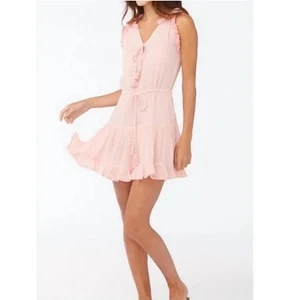 SUNDAYS Blisse Blossom Pink Cotton Lightweight Tank Mini Dress Size 1 (small) - Picture 1 of 8