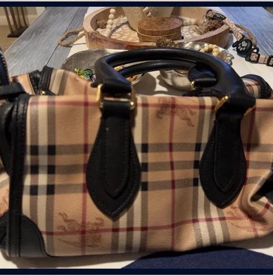Vintage Burberry Plaid Handbag  - Image 1 of 4