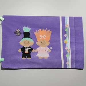 Vtg 1992 Treasure Trolls Pillowcase Purple Formalwear Halloween Springs Ind. - Picture 1 of 9