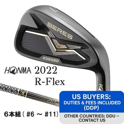 HONMA BERES Black 2022 6-11 Iron Set 6pcs R-Flex ARMRQ MX Japan Exclusive - Image 1 of 4