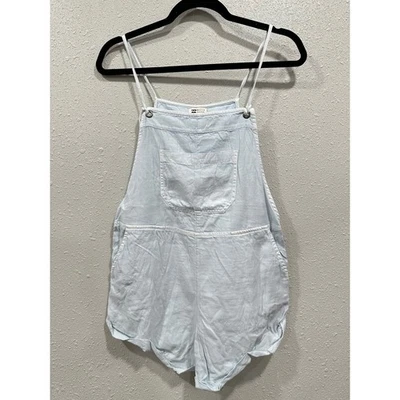Mono Billabong para mujer mameluco pantalones cortos azul denim mezcla de algodón talla S Foto 1 de 4