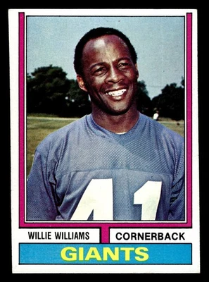 1974 Topps Willie Williams #284 New York Giants HIGHER GRADE - Image 1 of 2