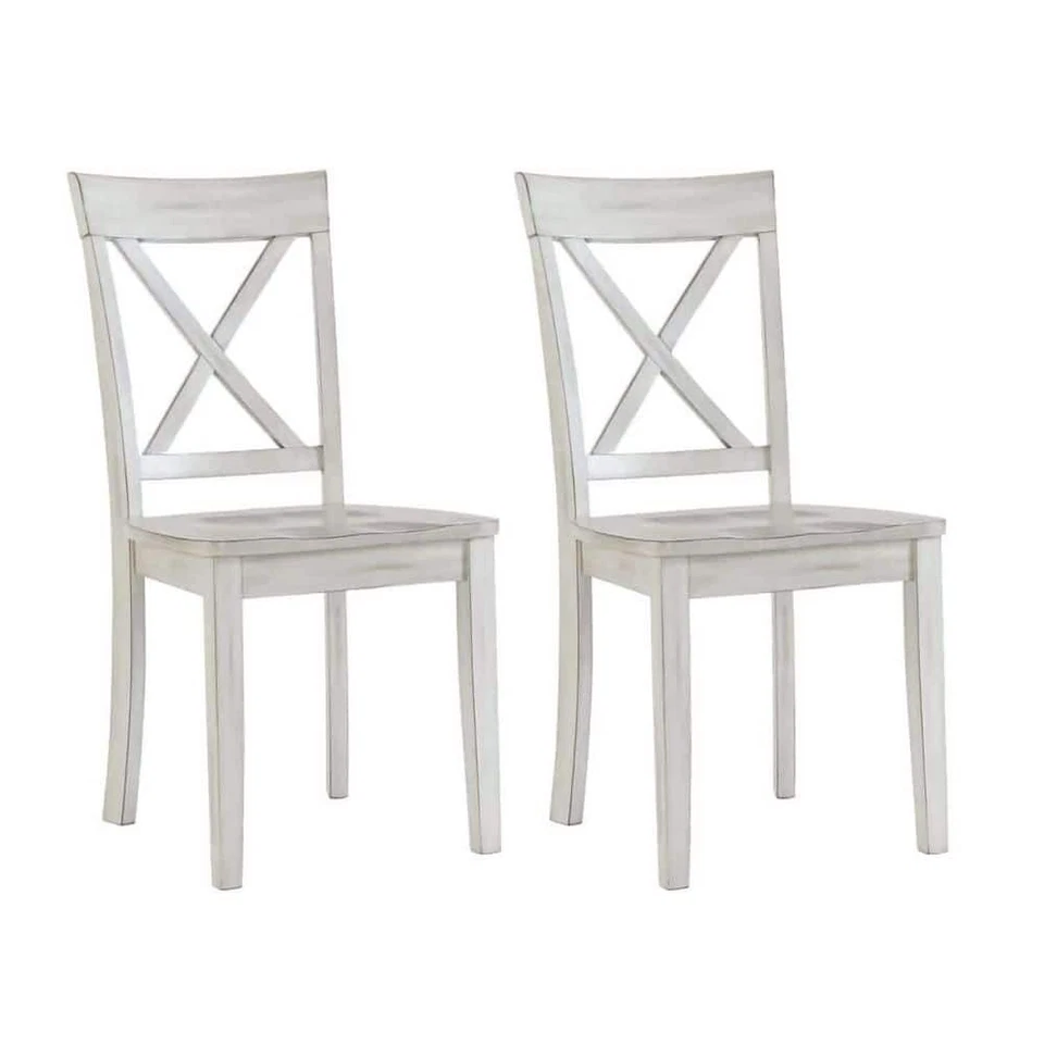 Boraam Jamestown Dining Chair Set of 2 White Wash
