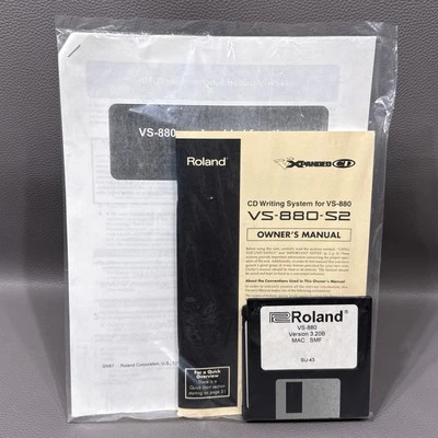 Roland VS-CDR S2 Original Software & Manual For VS-880 Mac & PC New - Image 1 of 3