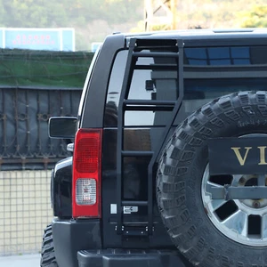 Back Car Rear Steel Roof Rack Ladder Tailgate Rack Fit For Hummer H3 2005-2009 - Picture 1 of 13