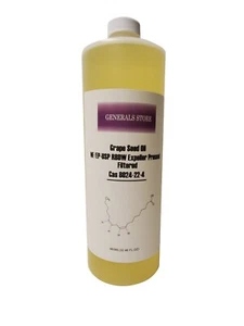 USP / NF Grape Seed Oil, Sterile Filtered, 32oz - Picture 1 of 3
