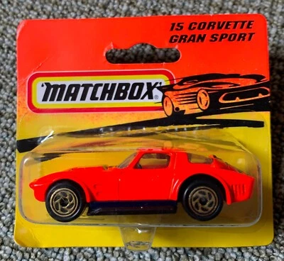 Matchbox Superfast MB15, Corvette Gran Sport orange, in ungeöffneter OVP - Bild 1 von 2