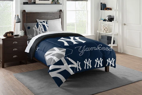 New York Yankees Twin Bedding (Hexagon) OFFICIAL MLB Cover