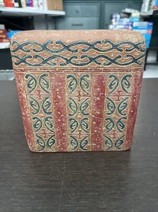 NWT Bed Bath Beyond Tissue Box Cover Antiquity Resin Turkish Moroccan Pottery  - Picture 1 of 3