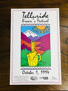 1st Annual Telluride Colorado Blues and Brews Festival Poster 1994 NICE!!! - Bild 1 von 7