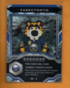 Sabretooth - Buffalo Sabres 2021-22 UD MVP Hockey Mascot Gaming Sparkle M-4 - Picture 1 of 1
