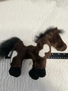 Pony de caballo GANZ Webkinz adopta una mascota pinto HM147 caballo pony código de felpa sin abrir - Imagen 1 de 9