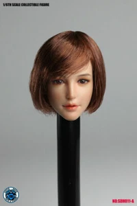 1/6 SUPER ENTE SDH011A sexy asiatische Schönheit Mädchen Kopfskulptur für 12 Zoll Actionfigur - Bild 1 von 4