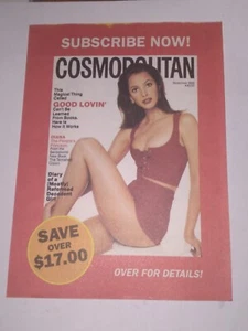 Cosmopolitan Subscription Form September 1993 Christy Turlington Office Home - Imagen 1 de 2