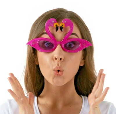 STYLEX PARTY LTD Flamingo Sunglasses | Fancy Dress Hawaiian Costume Hen Party Cute Pink Funny