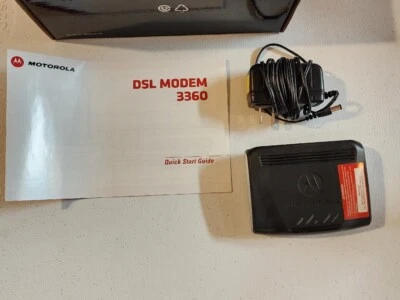 AT&T Motorola 3360 DSL / Ethernet Modem w/ Accessories & Box - Image 1 of 3
