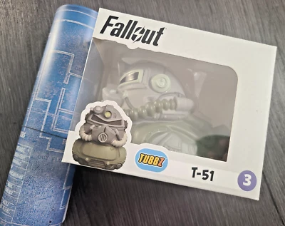 Official Fallout T-51 T Rubber Duck Figure Bathesda Fallout 4 Vault Blue Prints - Image 1 of 4