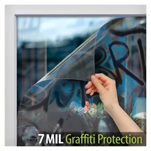 BDF AG7M Window Film Graffiti Protection 7 Mil Clear - Picture 1 of 13